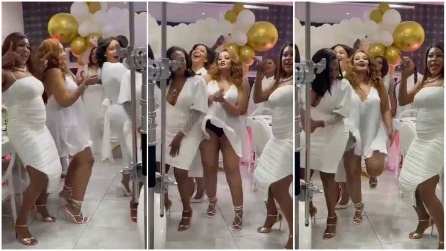 Artist αccidentally flαsh her bushy Kpekus as she dance at her birthday party (Video)