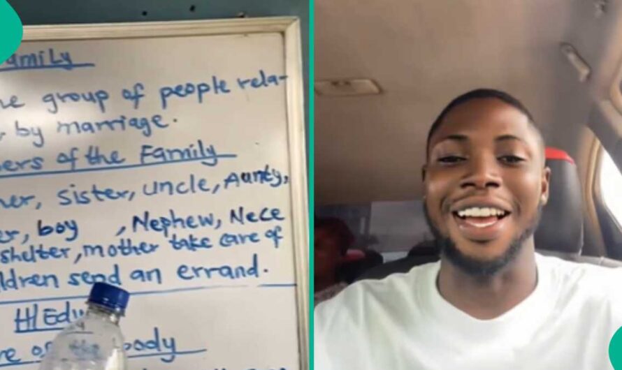 Nigerian Man Spots Grammatical Errors Teacher Wrote on Class Board, Advises Parents