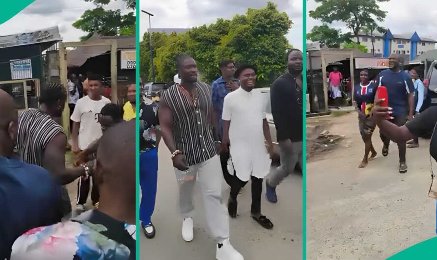 Verydarkman mobbed by fans as he visits Port Harcourt for the first time, video emerges