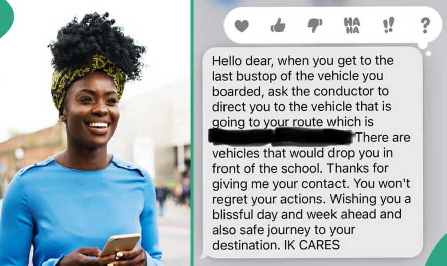 Lady Displays Message Bus Conductor Sent Her, His Use of English and Punctuation Impresses Nigerians