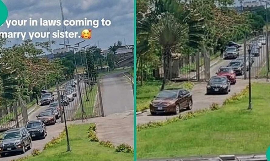 Man Seeking Lady’s Hand in Marriage Shuts Down Area with ‘Doings’, Arrives Her Home in Convoy