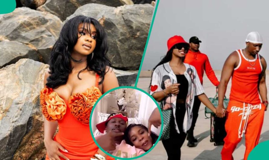 Priscila Ojo Forces Boo Juma Jux to Do TikTok Challenge, Cute Video Angers Singles: “Una Dey Ment”