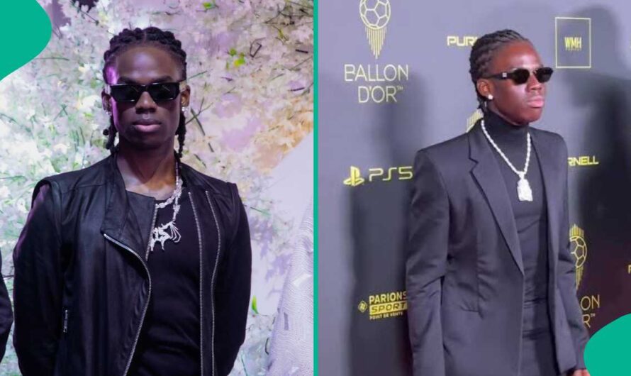 Rema Wears Skirt at Ballon d’Or Ceremony, Peeps React: “Who Dey Give That Boy Wetin Him Dey Smoke?”