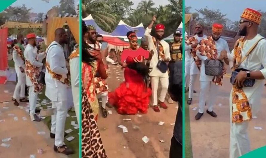 Money Rain at Wedding as Only Daughter With 5 Brothers Gets Spoilt By Siblings, Video Trends Online