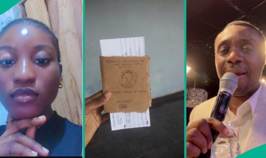 Hallelujah Challenge: Lady Who Wants to Travel Abroad Designs her Passport and Boarding Pass