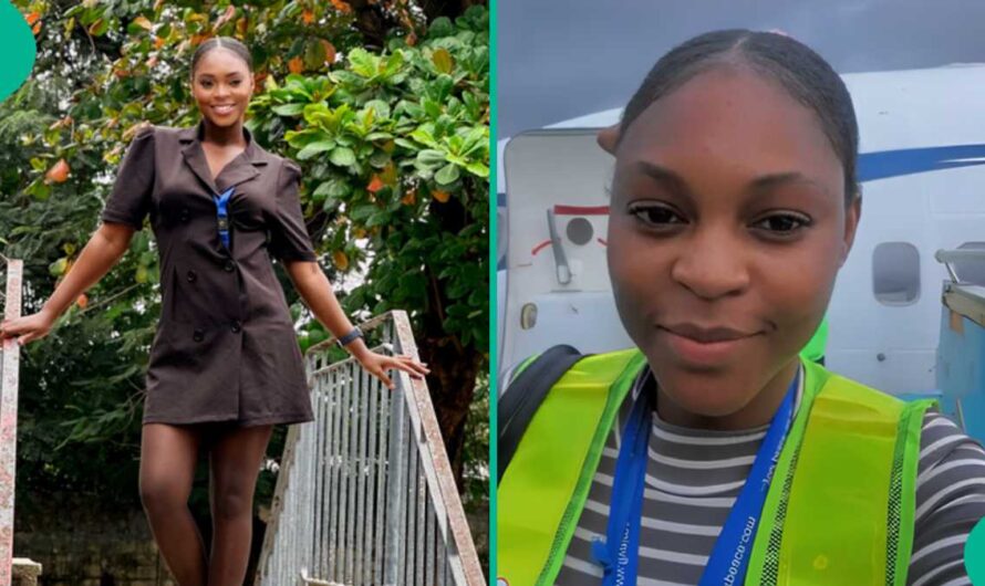 Beautiful Air Peace Hostess Marks Her Company’s 10 Years Anniversary With Lovely Video