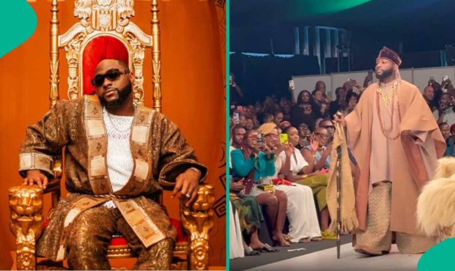 Davido Walks Runway at Lagos Fashion Week, Crowd Go Gaga As They Spot 30BG Boss: “Humble Rich Man”