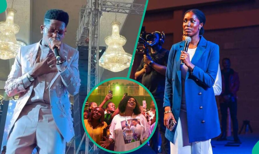 Moses Bliss Gets Emotional As His Wife Marie Gives Welcome Address at Bliss Experience in Abuja