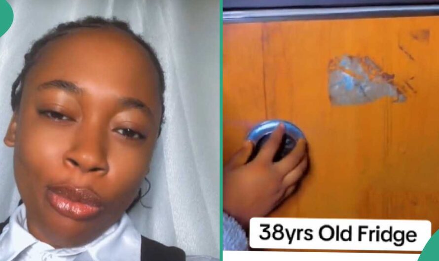 Nigerian Lady Shares Video of An Old Refridgerator Her Father Bought N90 in 1986