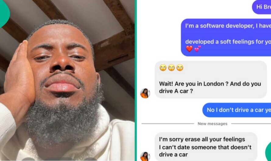 Nigerian Man in UK Who Professed Love to London Lady Shares Her Heartbreaking Reply