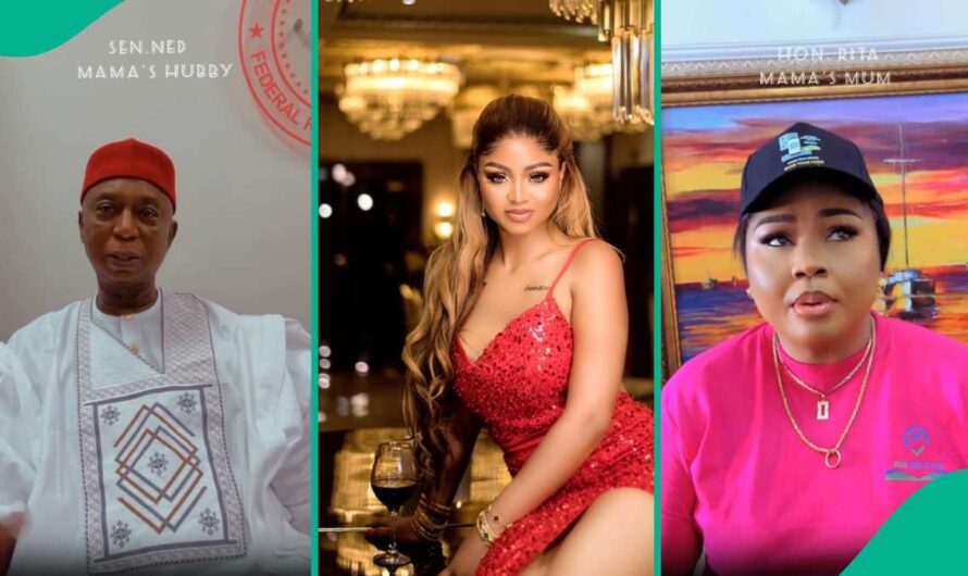 Video As Regina Daniels’ Husband, Mum, Family, Friends Start ‘Gina Once Said’ Challenge: “So Cute”