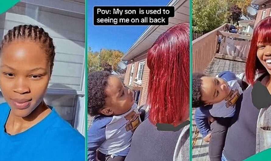 Little Boy Stares in Confusion as Mum Who Used to Wear All Back Hairstyle Rocks Wig, Video Trends