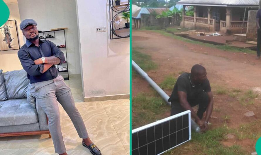 Businessman Begins Installing Solar Lights in Abia Communities, Targets 17 Villages With 1,000 Poles