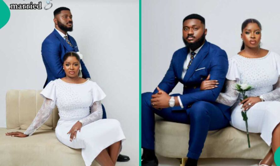 Nigerian Man Marries Lady Two Years After They Met In Club, Shares Lovely Wedding Photos