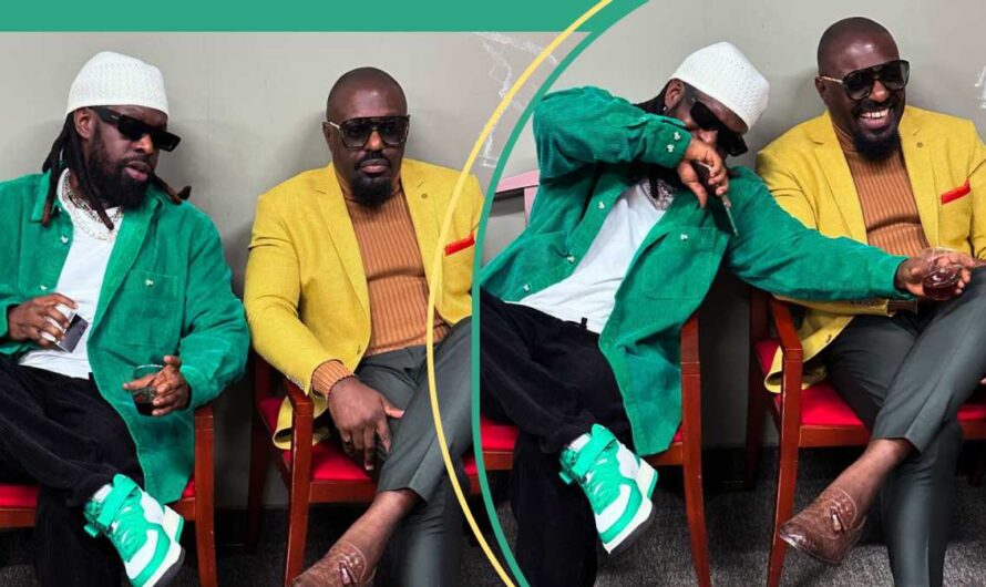 Jim Iyke and Timaya Shut Down Internet With New Hang-Out Moments, Fans Gush: “Twin in Fashion World”