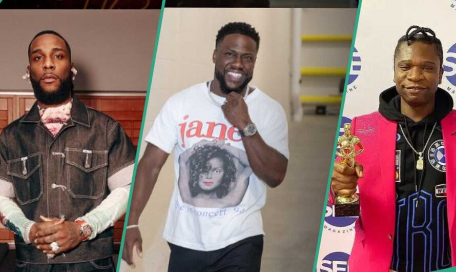 Burna Boy Spotted With Kevin Hart and Akon, US Comedian Gets Hyper, Nigerians Reacts to Video