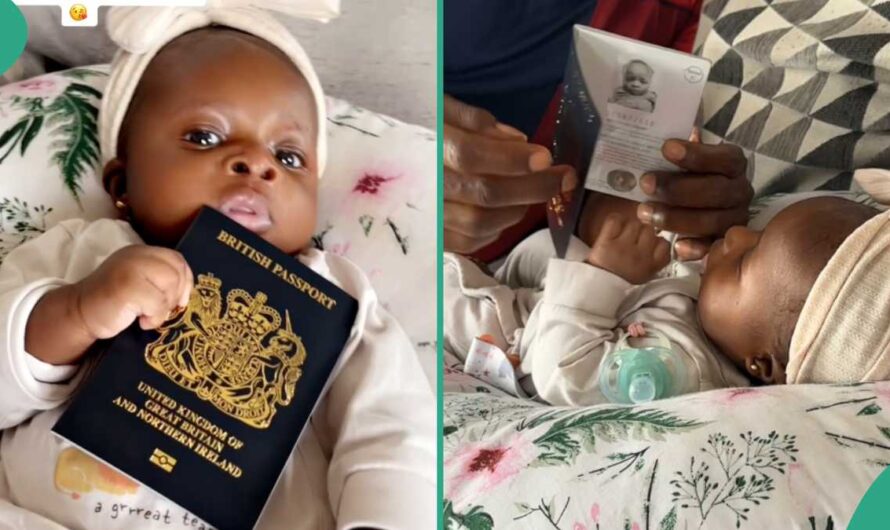 Newborn Baby Holds British Passport That Allows Her To Travel to 177 Countries, Her Father Rejoices