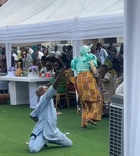 “Born to be a performer f0rced to be a father” – Wedding guest left speechless as man ste@ls show with epic Michael Jackson moves (VIDEO)