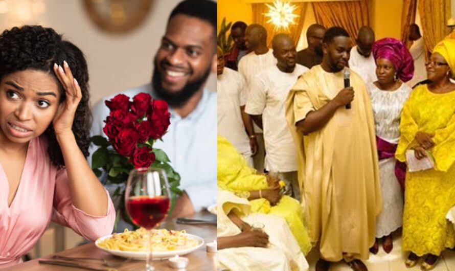 “Baba wan skip talking stage mouth” – Lady stúnned as first date turns into family introduction (IMAGE)