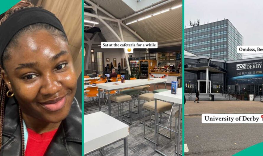 University of Derby Student Shows Her School’s Gym, Cafeteria, Library and other Beautiful Places