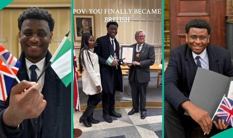 Nigerian Man Living in UK Officially Becomes British Citizen, Video Captures Attention on TikTok