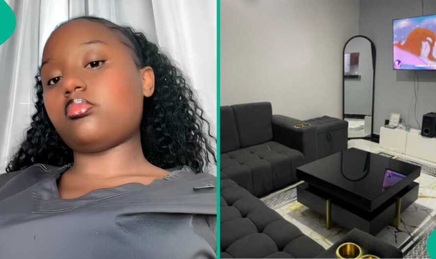 Pretty 21-Year-Old Lady Finally Moves out of Parents’ House, Displays Her Furnished New Apartment