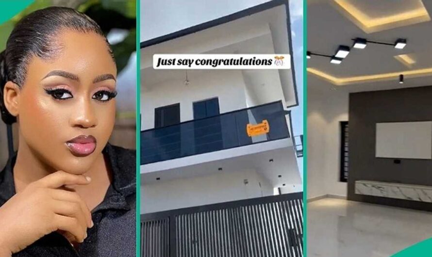 Pretty Nigerian Lady Flaunts Second Mansion in 1 Year, Video Goes Viral on TikTok