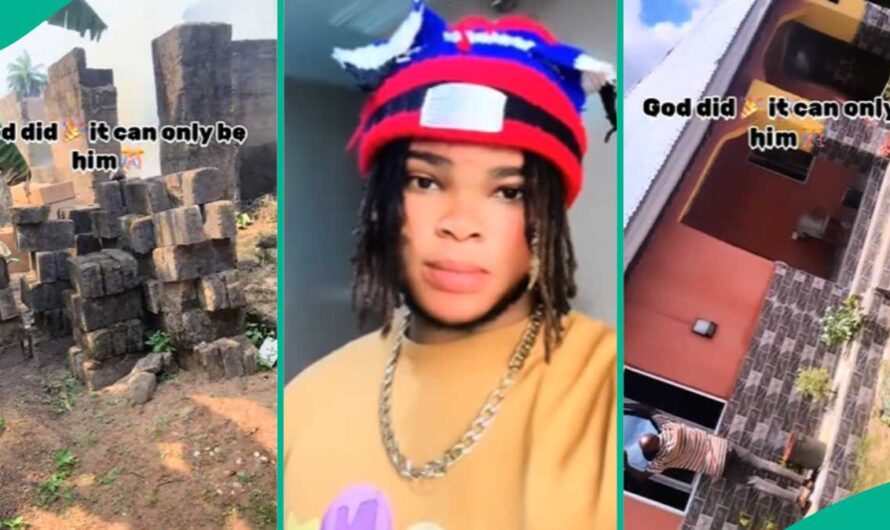 Young Nigerian Man Transforms Abandoned Uncompleted Building to Beautiful Bungalow, Becomes Landlord