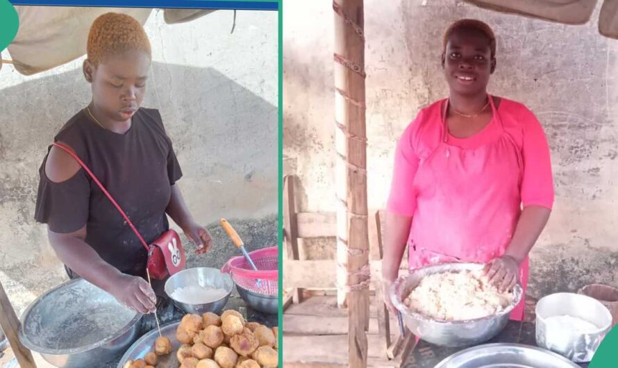 Hardworking Lady in Abuja Starts Frying Buns For Sale, Refuses to Stay Idle