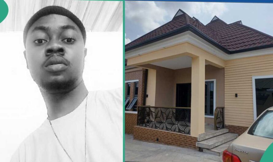 Man Uses N12.5 Million To Build Beautiful House From Foundation To Roofing in Lagos State