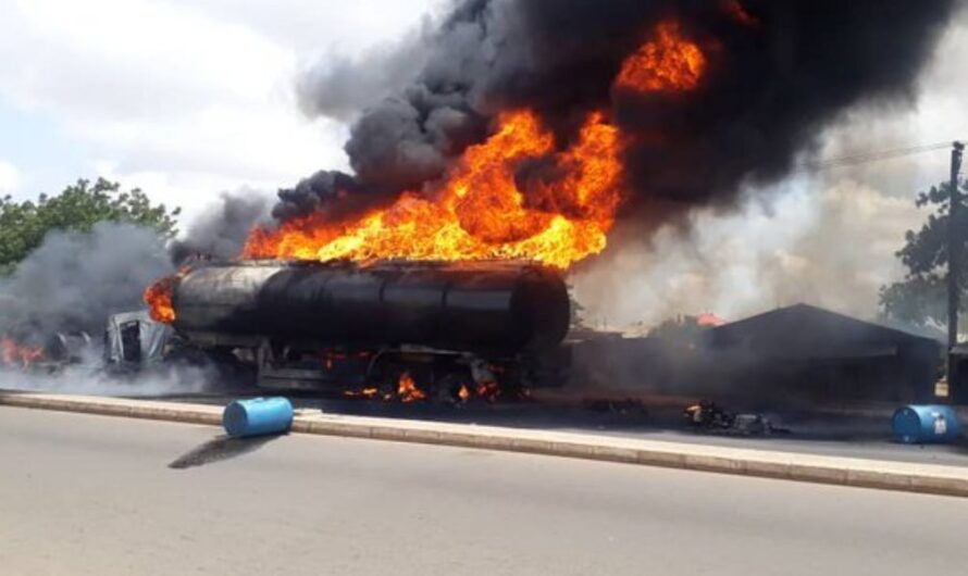 JUST IN: Panic as another fuel tanker explodes in Jigawa