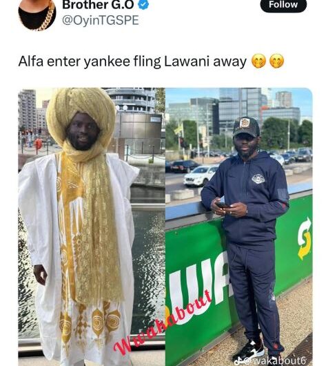 “So you fine like this” – Nigerians react as popular Islamic scholar Sheikh Ahmad Labeeb fling away Lawani as he moves to the USA (Photos)