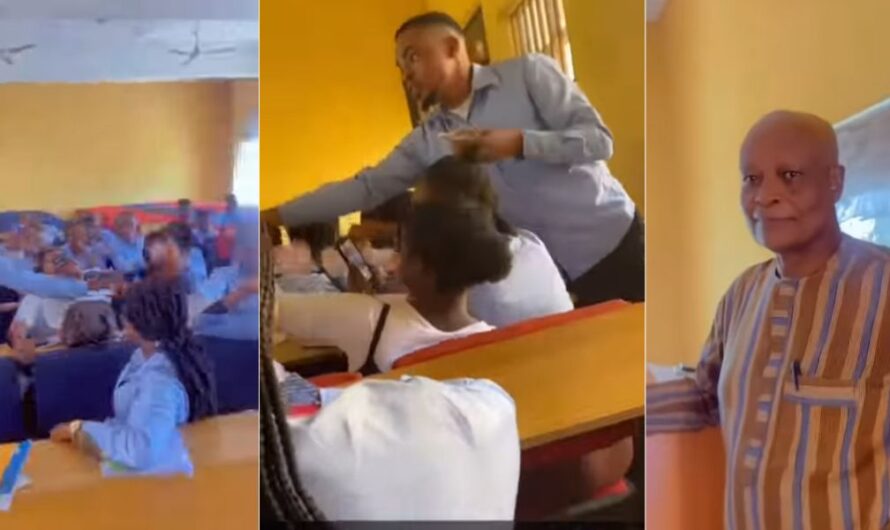 Ambrose Alli university lecturer inspires many as he shares money to students for attending his class (Video)