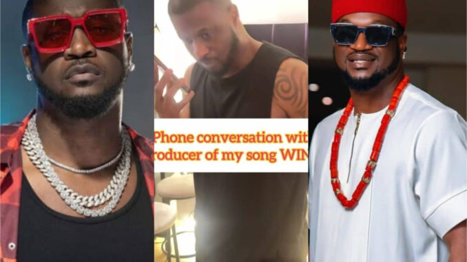 “Allow me do my music in peace” – Peter replied his Twin Brother, Paul Okoye over song theft accusation, shares his phone conversation with the producer of his song (Video)