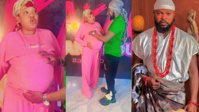 Actress Toyin Abraham clears the air regarding her viral pregnancy video with her husband Kolawole Ajeyemi (Watch)