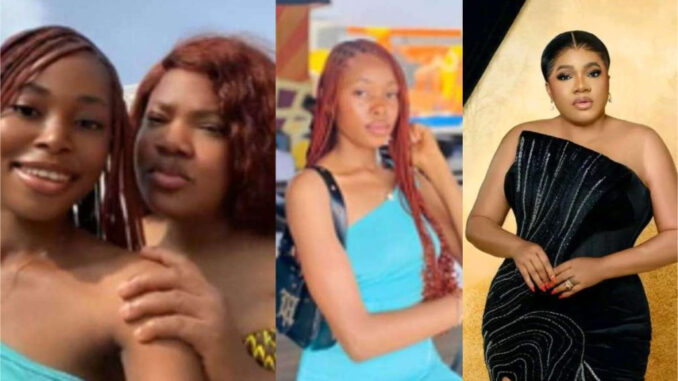 “She Is Very Humble”Young Lady Who Meets Actress Toyin Abraham at Beach, Loses Her Steeze in Video, Nigerians React(Video)