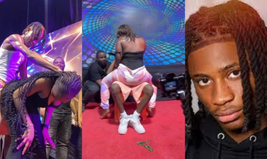 “Is this not too much for this Boy”-Reaction as 18years Old Singer Khaid r0cks 2 female fans during performance in Bayelsa(Watch)