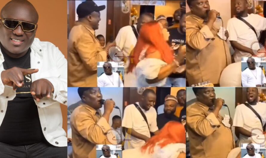 “My thing don rise, we’re going home together” – Saheed Osupa reacts as female fan rocks him seductively during a performance in Germany (Video)