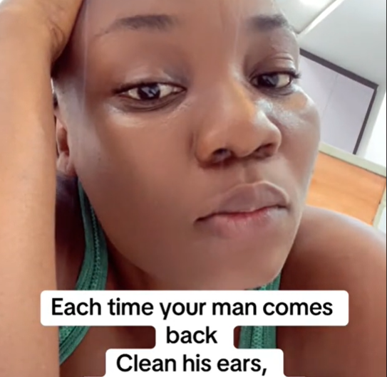 “Each time your man comes back, clean his ears. If water comes out, know say na hotel him come from” – Lady drops update (VIDEO)