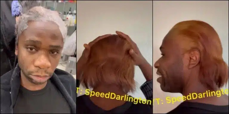 “Where is antenna”-Speed Darlington stirs mixed reactions as he debuts new hairstyle(Watch) 